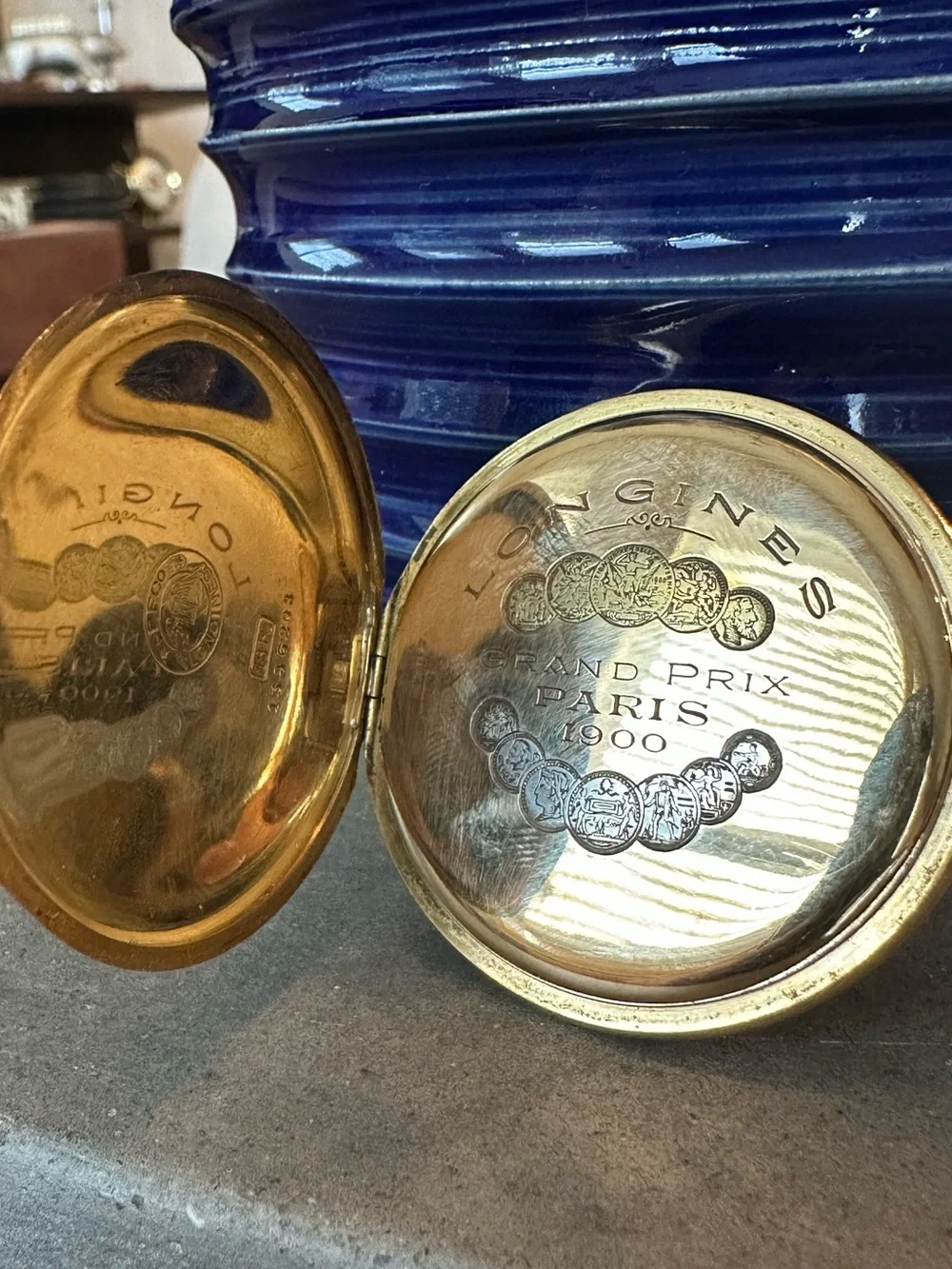 Longines 18k Gold Grand Prix Paris 1900’s Pocket Watch